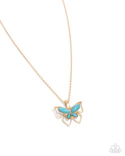 Paparazzi Papillon Persuasion- Blue Necklace