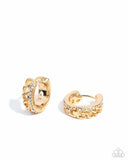 Paparazzi Lethal Layers- Gold Hoop Earrings