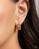 Paparazzi Lethal Layers- Gold Hoop Earrings