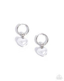Paparazzi Carriage Chic- White Earrings