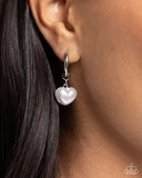 Paparazzi Carriage Chic- White Earrings