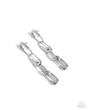 Paparazzi Linked Launch- Silver Earrings