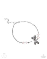 Paparazzi Dragonfly Dawn- Pink Anklet