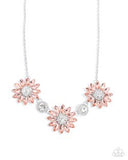 Paparazzi Vulnerable Vacation- Orange Necklace