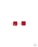 Paparazzi Squared Soprano- Red Earrings