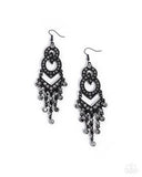 Paparazzi Pristine Precipitation- Black Earrings