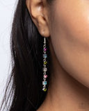 Paparazzi Square Slope- Multi Earrings