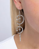 Paparazzi Celestial Cascade- White Earrings