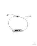 Paparazzi Confession of Faith- Silver Bracelet