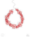 Paparazzi Bouquet Blend- Red Necklace