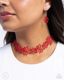 Paparazzi Bouquet Blend- Red Necklace