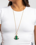Paparazzi Tree Frog- Green Necklace