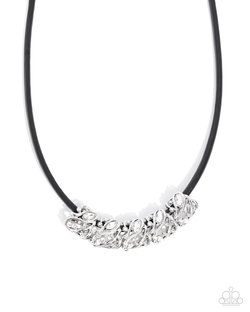 Paparazzi Sprig Shimmer- Black Necklace