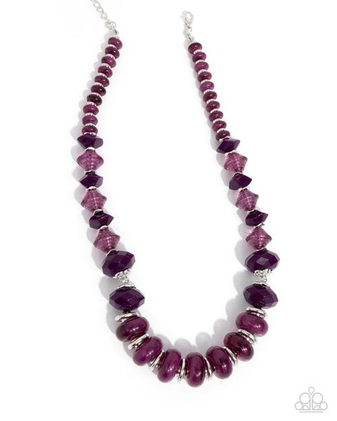 Paparazzi Swift Shimmer - Purple Necklace