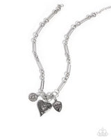 Paparazzi Greater Love-- Silver Necklace