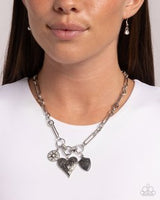 Paparazzi Greater Love-- Silver Necklace