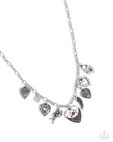 Paparazzi Caring Collection- White Heart Necklace