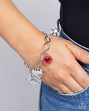 Paparazzi Lullaby Lucky- Red Bracelet