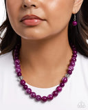 Paparazzi Showroom Swirl- Purple Necklace