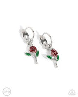 Paparazzi Rose Routine- Red Earrings