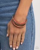 Paparazzi Seed Bead Shimmer- Brass Bracelet