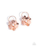 Paparazzi Backyard Bling- Copper Earrings