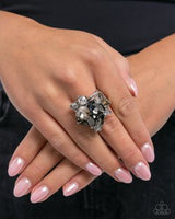 Paparazzi Capricious Cluster- Silver Ring