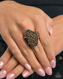 Paparazzi Sporadic Stone- Brown Ring