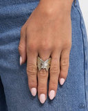 Paparazzi Butterfly Broadcast- Green Ring