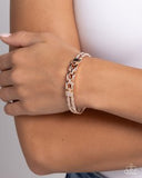 Paparazzi Mismatched Movement- Gold Bracelet