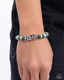 Paparazzi Word of Faith- Green Bracelete