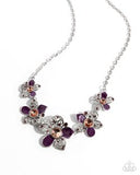Paparazzi April Showers Bring Flowers- Purple Necklace