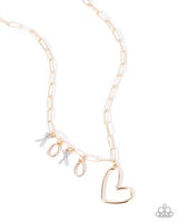 Paparazzi Courting Chains- Gold XO Heart Necklace