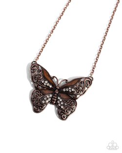 Paparazi Flawless Flight- Copper Necklace