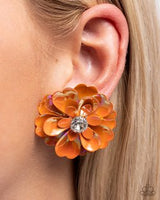 Paparazzi Growth Rate- Orange Earrings