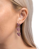 Paparazzi One Of The Girls- Pink Heart Earrings
