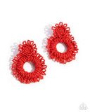 Paparazzi Explosive Energy- Red Earrings
