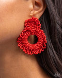 Paparazzi Explosive Energy- Red Earrings
