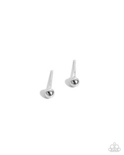 Paparazzi Stainless Sass- Silver Earrings