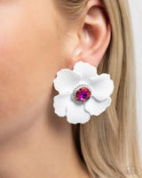 Paparazzi Organic Growth- White Earrings