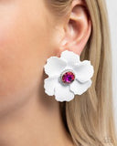 Paparazzi Organic Growth- White Earrings