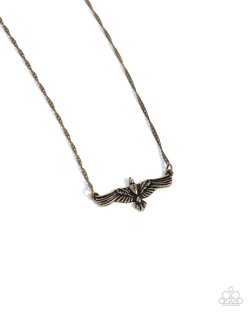 Paparazzi Eagle Exception- Brass Necklace