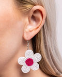 Paparazzi Seed Bead Vibrancy- White Earrings