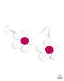 Paparazzi Seed Bead Vibrancy- White Earrings