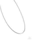 Paparazzi Spirited Simplicity- Silver Necklace