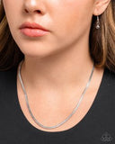Paparazzi Spirited Simplicity- Silver Necklace