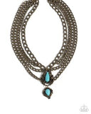 Paparazzi Laurel Layover- Brass Necklace