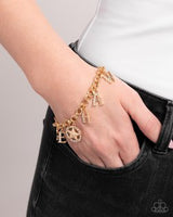 Paparazzi Yeehaw Yell- Gold Bracelet