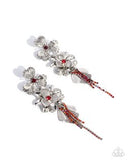 Paparazzi Classical Cadenza- Red Earrings