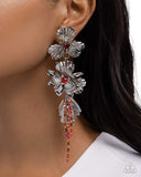 Paparazzi Classical Cadenza- Red Earrings